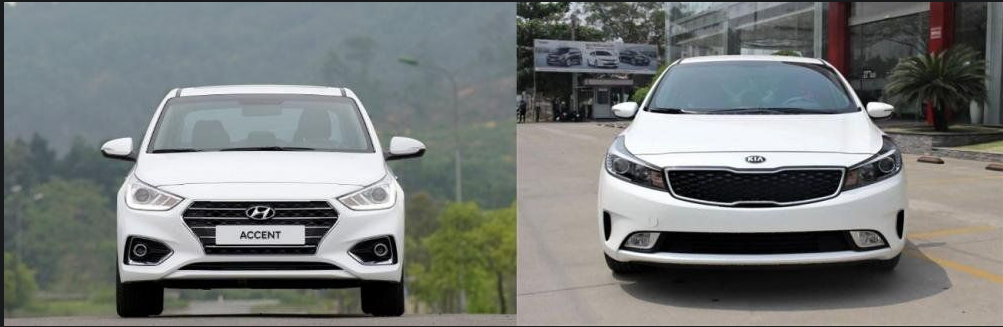 Đọ giá Kia K3 và Hyundai Accent
